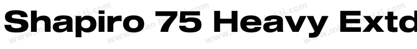 Shapiro 75 Heavy Extd字体转换